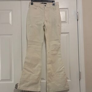 NWT Hollister Women's Cream Flare Pants